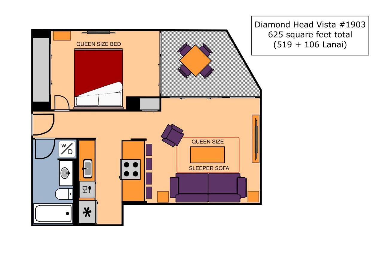 Diamond Head Vista #1903 Villa โฮโนลูลู ภายนอก รูปภาพ